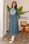 Nancy Arya Thread Mirror Work Rayon Kurti With Bottom Wholesale Shop In Surat